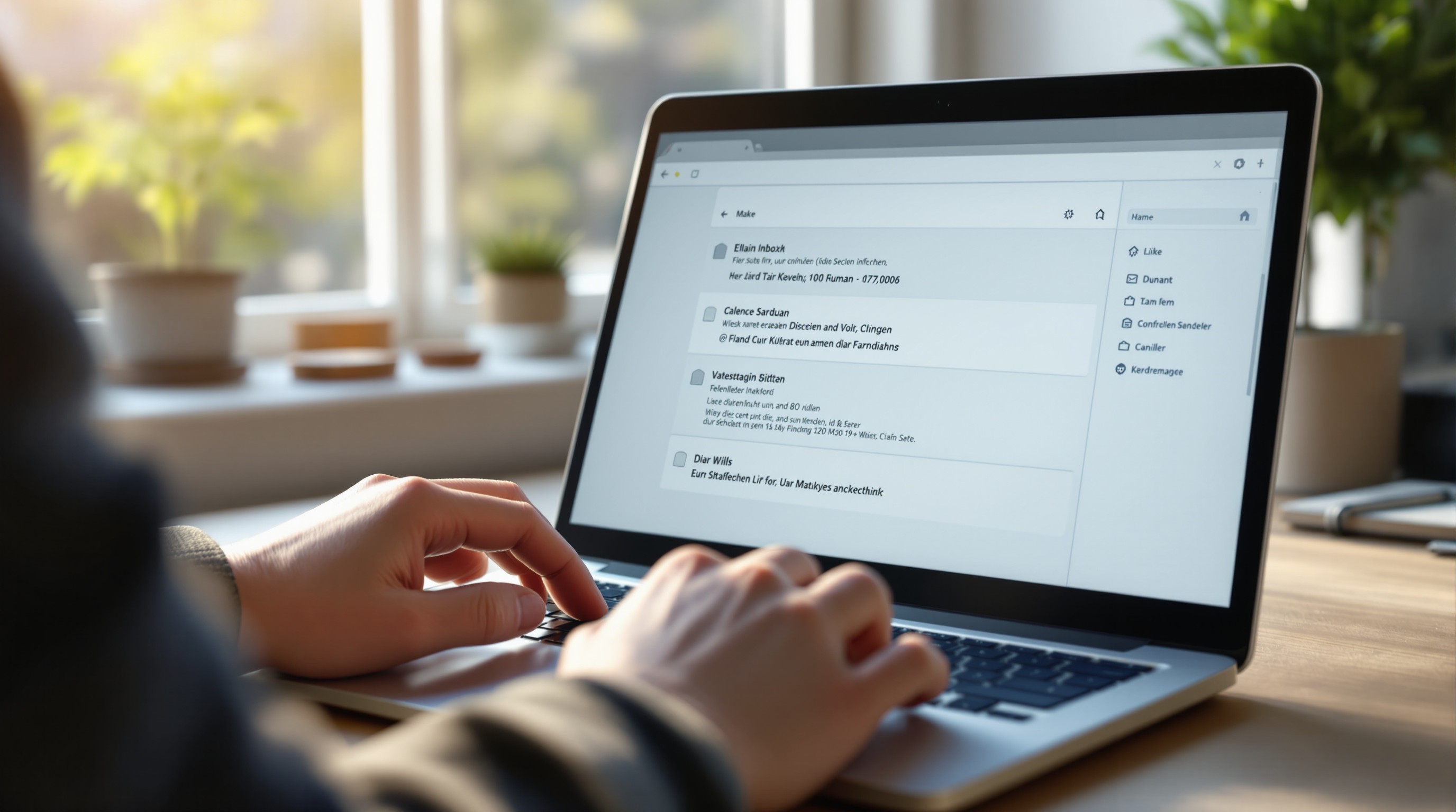 Senior tippt E-Mail am Computer – IT-Kurs Zürich